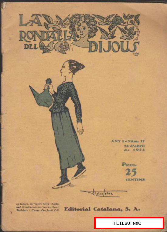 La Rondalla del Dijous nº 17. Any I. Editorial Catalana 1924