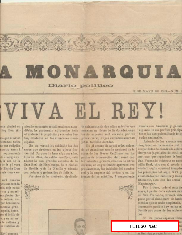 La Monarquía nº 1551. 8 de mayo de 1904. ¡VIVA EL REY!
