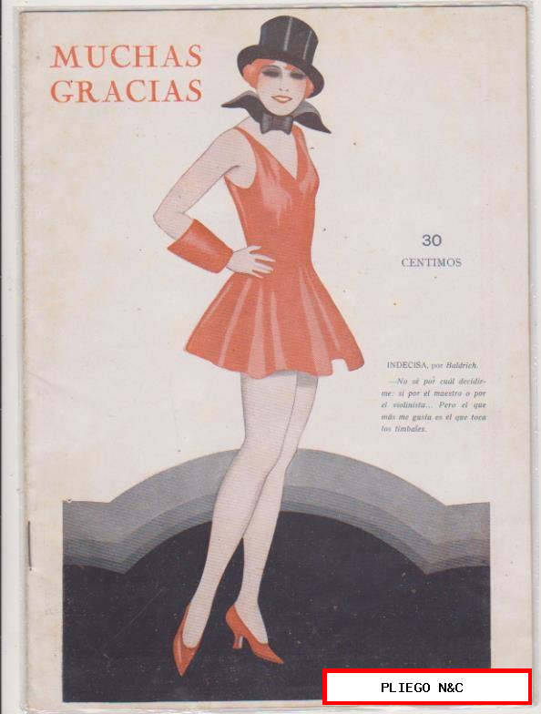 muchas gracias nº 164. Revista satírica. Año 1927