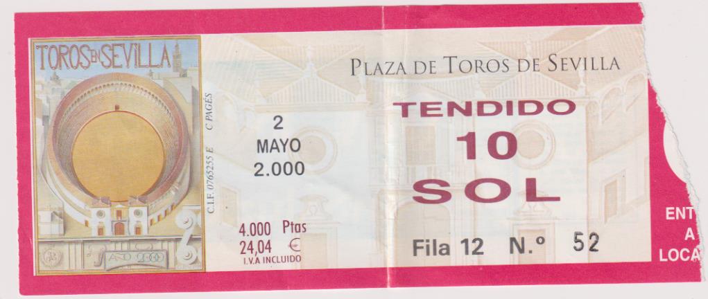 Plaza de Toros de Sevilla. Año 2000