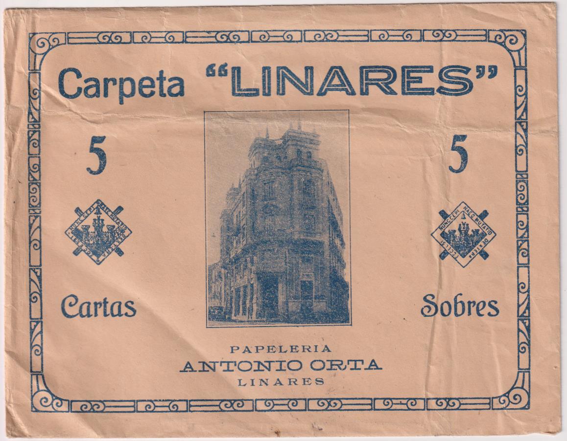 Carpeta Linares de Cartas y sobres. Carpeta Vacía