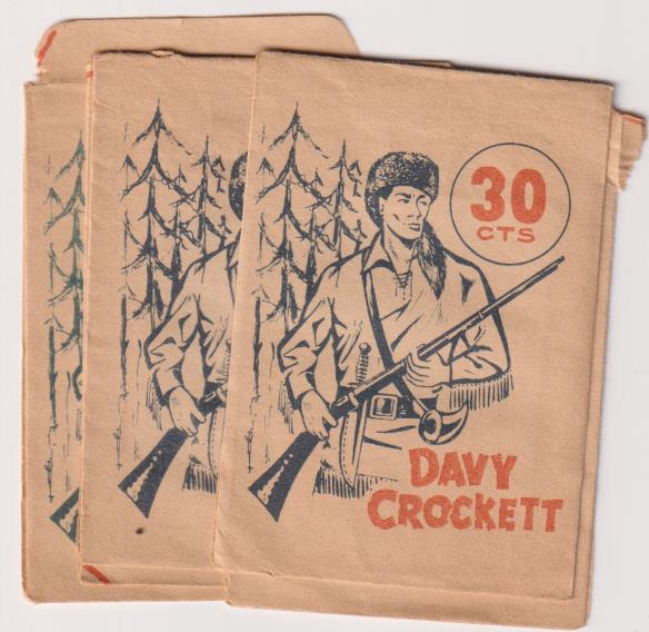 Davy Crockett. Lote de 5 sobres Vacíos