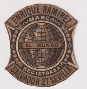Publicidad. Enrique Ramírez. El Mundo. Cerillas. Salvador, 27. Sevilla