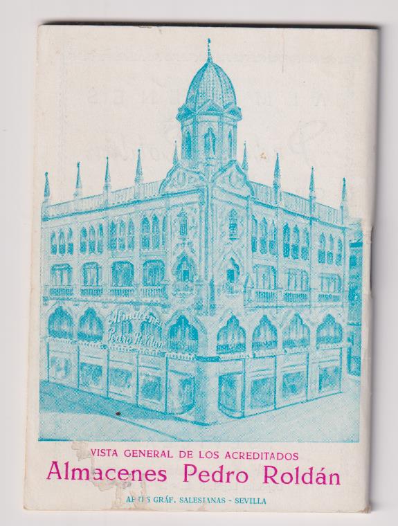Sevilla en el Bolsillo. Almacenes Pedro Roldán. (12x8) 65 páginas. Calles. Trenes...