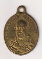 Medalla AE-2,9. San Francisco de Sales, R/ Maria Auxiliadora. Siglo XIX