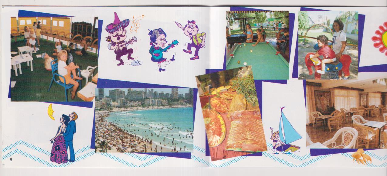 librito con publicidad de hoteles Bali