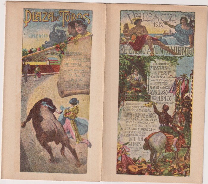 Valencia. Tríptico. Programa de Feria y Fiestas de 1912
