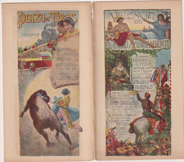 Valencia. Tríptico. Programa de Feria y Fiestas de 1912