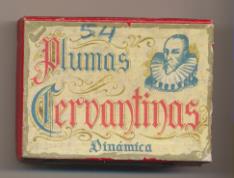 Caja de Plumas Cervantinas Dinámica. Selecta. 1940. Caja con 23 plumas