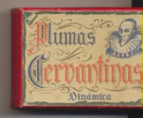 Caja de Plumas Cervantinas Dinámica. Regia Especial 1943. Caja con 25 plumas. Contiene Publicidad