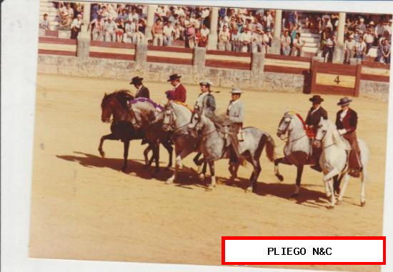 Ronda. Fotografía (12x17) Corrida Rejones 1980. Foto Miguel Martín