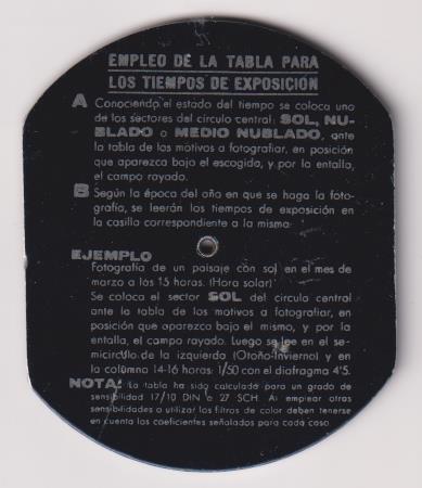 Tabla Meteorológica con disco. Aluminio (7x6)