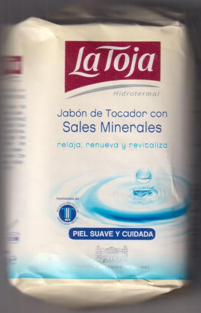 La Toja. pastilla de jabón de Tocador con sales minerales (120 gramos)
