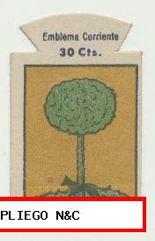 Emblema corriente, Serie B nº 237. Alba. (30 cts.)