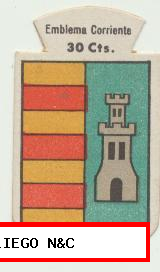 Emblema corriente, Serie B nº 166. Caviedes. (30 cts.)