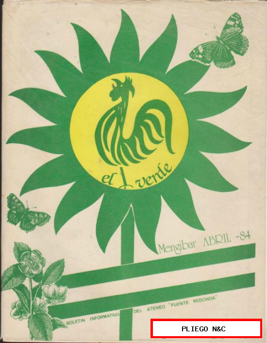 El Verde nº 2. Boletín informativo del Ateneo Fuente Redonda-Mengíbar 1984