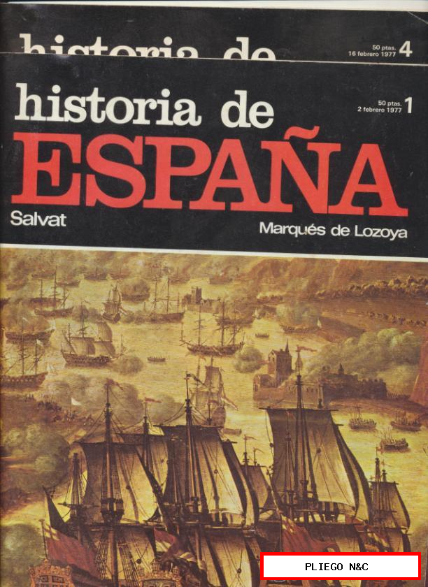 Historia de España de Salvat. Fascículos 1 y 4