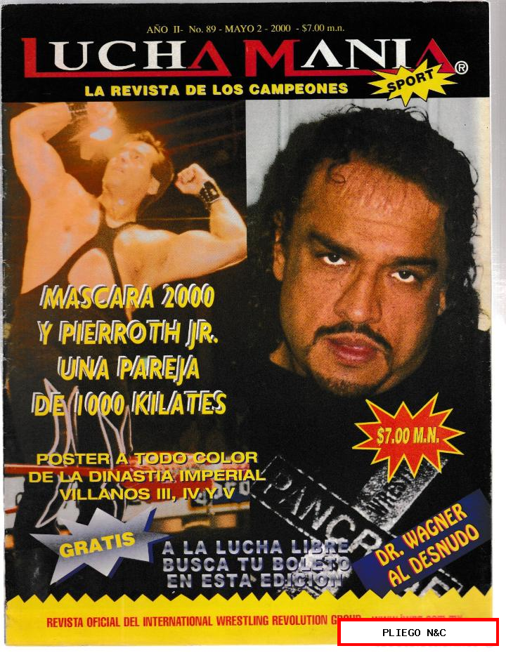 lucha manía nº 89 (2 mayo 2000) Méjico