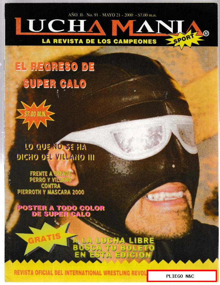 lucha manía nº 91 (21 mayo 2000) Méjico