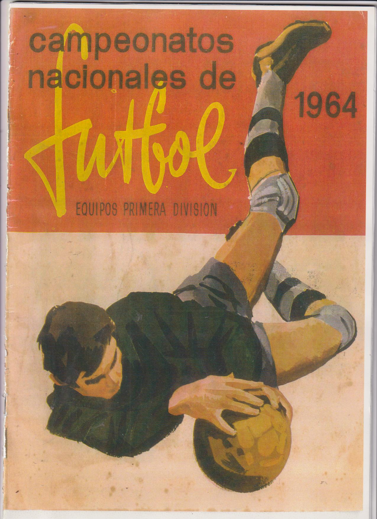 Campeonatos nacionales de Futbol 1964. Equipos de primera División. Disgrá. Reproducción- Facsímil