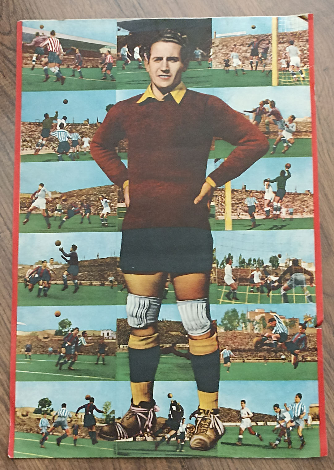 Colección de 18 Cromos Vencedor Eizaguirre Valencia. Bruguera 1944-45. Hoja con los cromos sin cortar