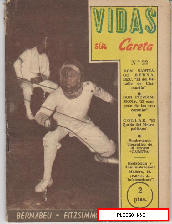 Vidas sin Careta nº 22. Año 1955