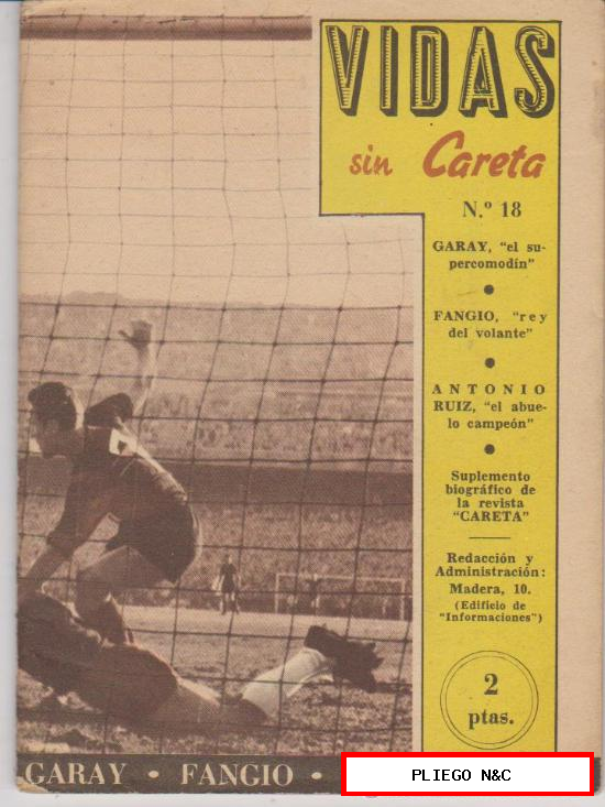 Vidas sin Careta nº 18. Año 1955