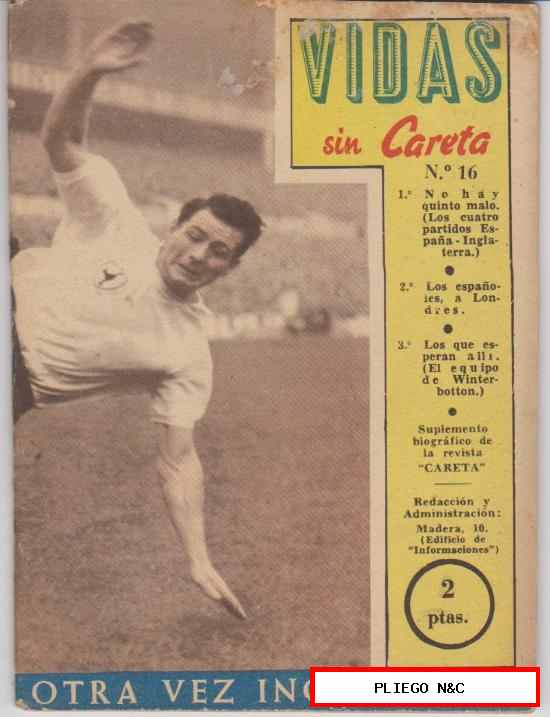 Vidas sin Careta nº 16. Año 1955
