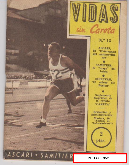 Vidas sin Careta nº 13. Año 1955