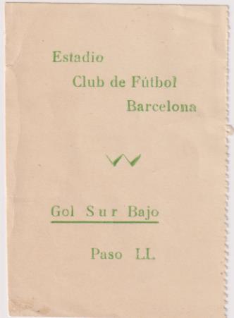 Estadio Club de Futbol Barcelona. Gol Sur Bajo. Paso LL