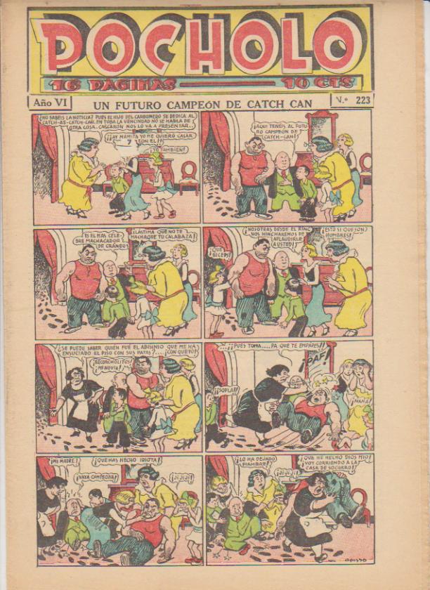 Pocholo nº 223. S. Vives 1930. Con dibujos de C. Arnal