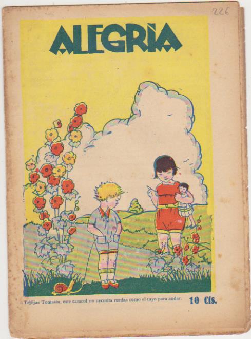 Alegría nº 220. 1929. SIN ABRIR
