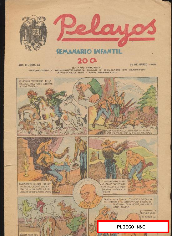 Pelayos nº 65. Marzo 1938