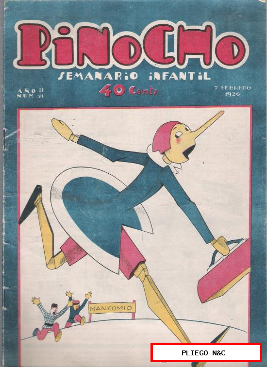 Pinocho nº 51. Editorial Calleja 1925