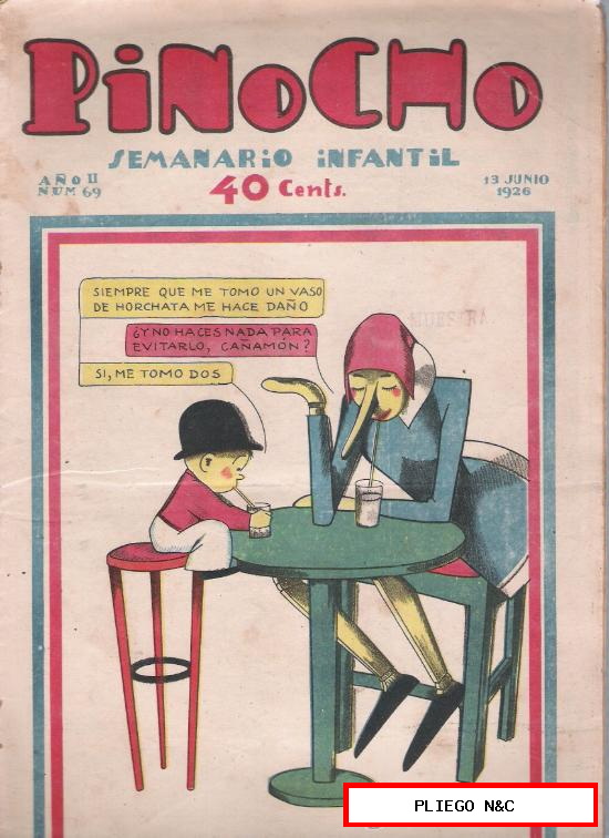 Pinocho nº 69. Editorial Calleja 1925