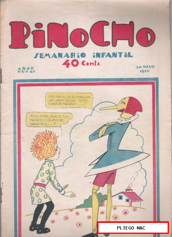 Pinocho nº 67. Editorial Calleja 1925