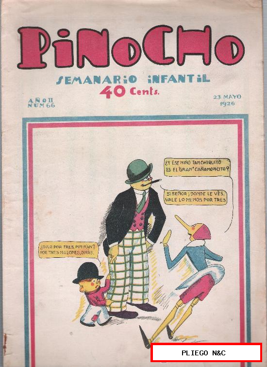 Pinocho nº 66. Editorial Calleja 1925