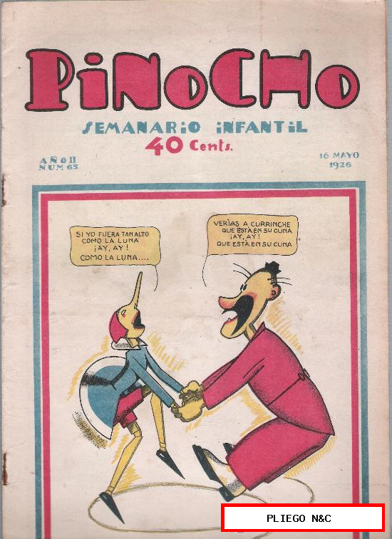 Pinocho nº 65. Editorial Calleja 1925