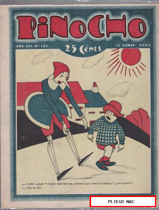 Pinocho nº 122. Editorial Calleja 1925