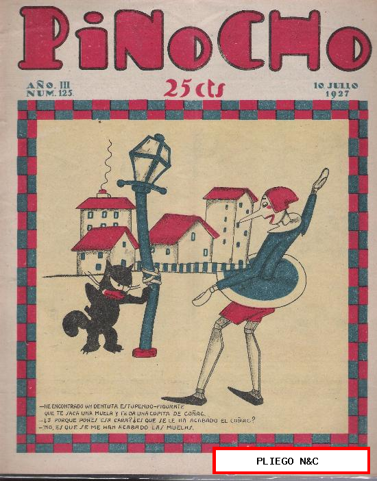 Pinocho nº 125. Editorial Calleja 1925