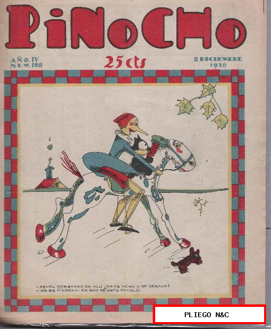 Pinocho nº 198. Editorial Calleja 1925