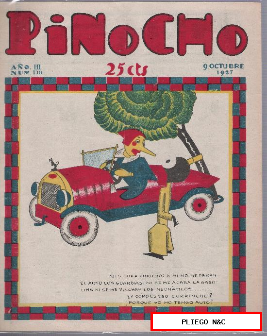 Pinocho nº 138. Editorial Calleja 1925