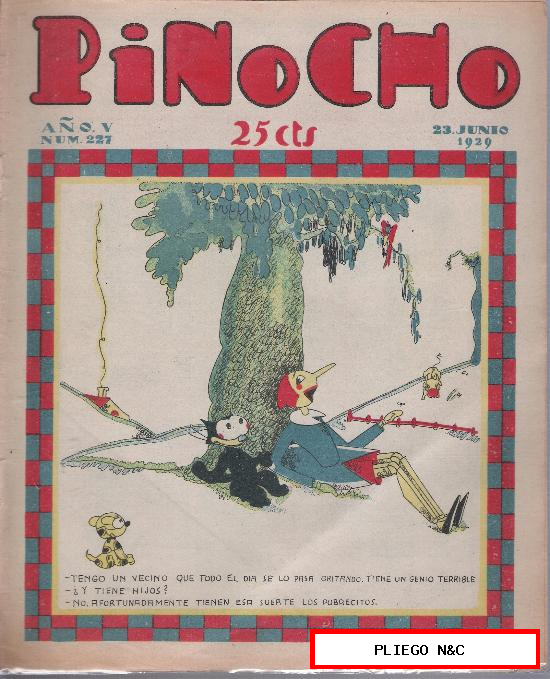 Pinocho nº 227. Editorial Calleja 1925
