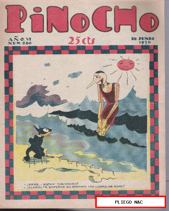 Pinocho nº 280. Editorial Calleja 1925