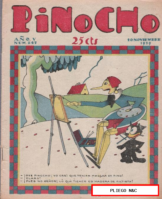 Pinocho nº 247. Editorial Calleja 1925