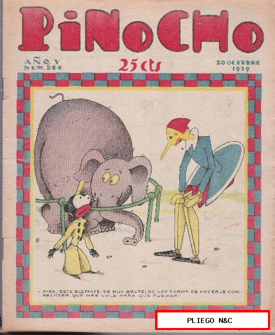 Pinocho nº 244. Editorial Calleja 1925
