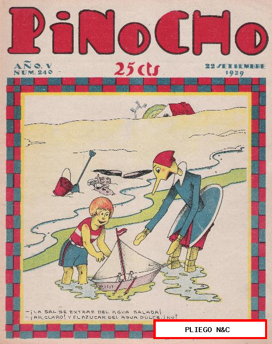 Pinocho nº 240. Editorial Calleja 1925