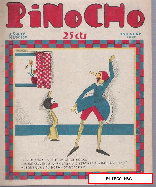 Pinocho nº 152. Editorial Calleja 1925