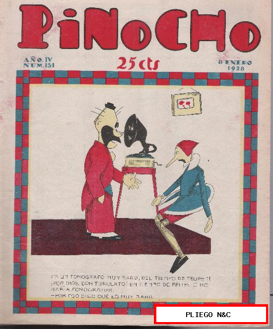 Pinocho nº 151. Editorial Calleja 1925