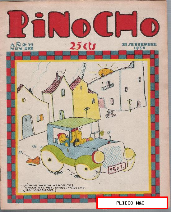 Pinocho nº 222. Editorial Calleja 1925